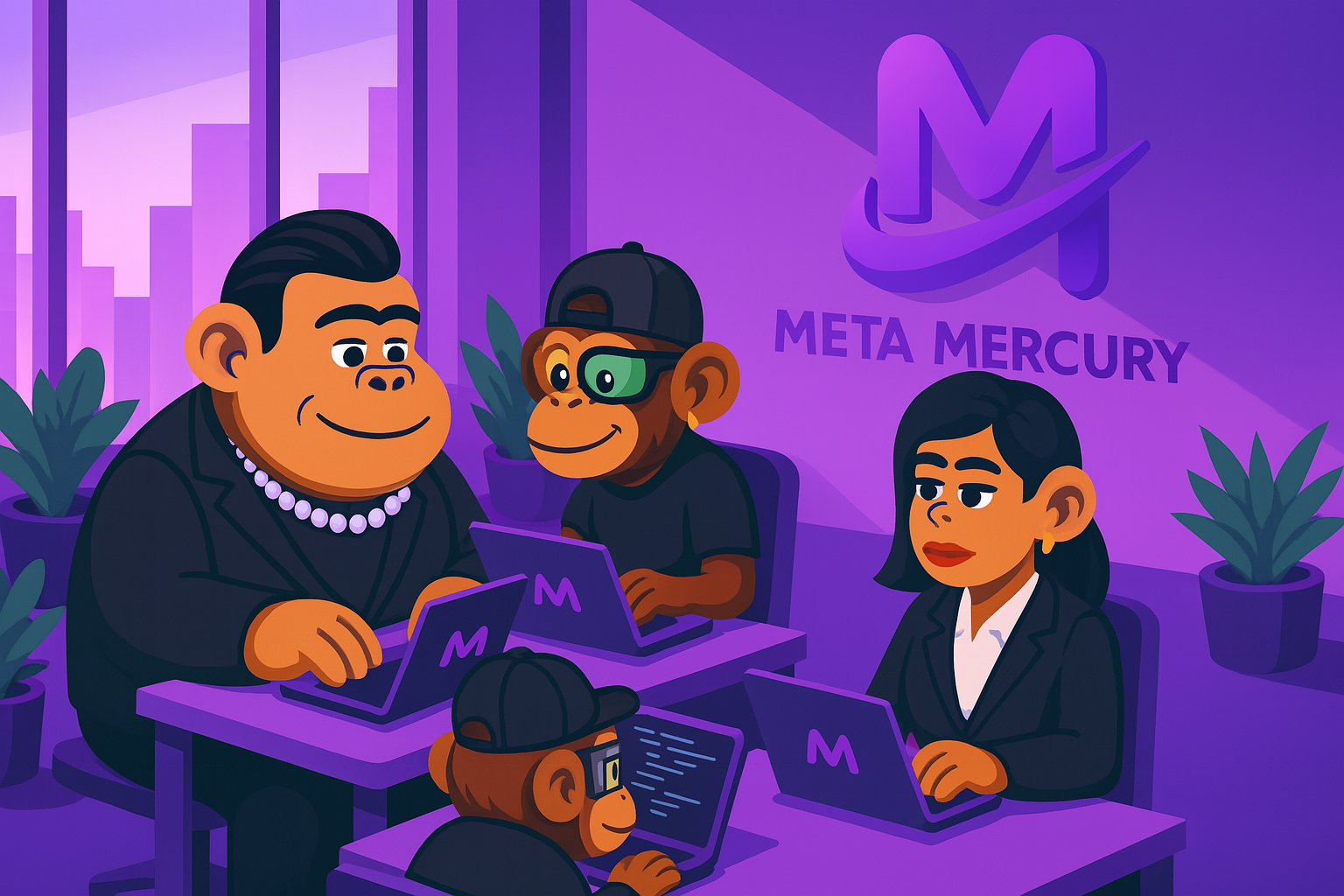 Illustration of portfolio showcase